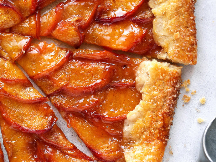 Rustic peach galette